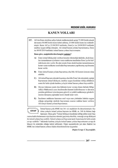 Hakimlik Medeni Usul Hukuku Soru Bankası 22. Baskı Monopol Yayınları