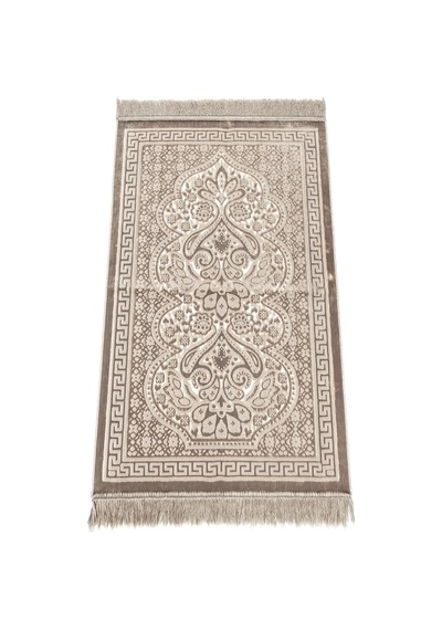 Kadife İnci Seccade Velvet Pearl - Kahverengi