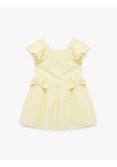 Koton Kloş Mini Sarı Kız Bebek Elbise 6smg80040aw Sarı