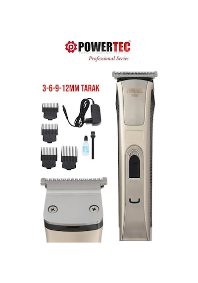 Tr-558 Profesyonel Şarjlı Saç Sakal Ense Vücut Tıraş Makinesi