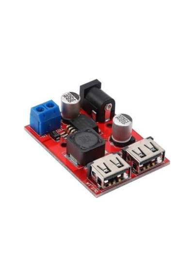 Lm2596 Çift Usb Çıkışlı Voltaj Düşürücü Modülü - 5v