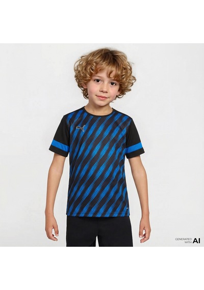 Puma Attacanto Graphic Çocuk Siyah Futbol Forması 660279 Siyah
