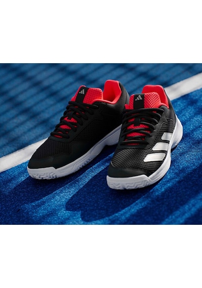 Adidas Courtflash K Genç Tenis Ayakkabısı Jr4451 Siyah Beyaz