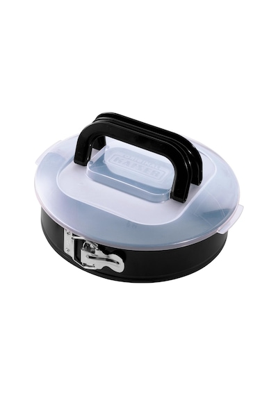 Kaiser Bake&take Kelepçeli Kapaklı Yuvarlak Kek Kalıbı 26 Cm Siyah