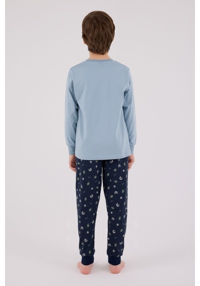 Rolypoly Erkek Çocuk Yeşil Pijama Takımı Rp3683-c-v2