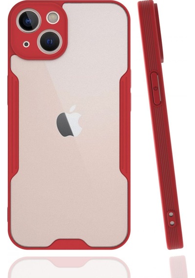 Apple Uyumlu  iPhone 13 ile Kapak Colorful Kamera Korumalı Silikon Kılıf