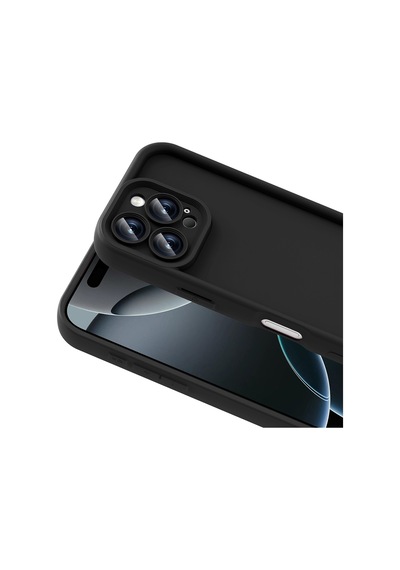 Apple iPhone Uyumlu 16 Pro Kılıf Kamera Korumalı Kalın Silikon Üstün Koruma Pazarplus Mürdüm