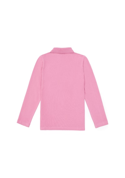U.S. Polo Assn. Kız Çocuk Pembe Polo Yaka Basic Sweatshirt 50316836-VR167