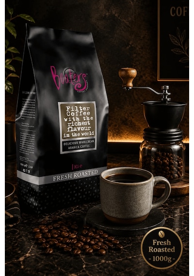 Boaters Öğütülmüş Filtre Kahve 1 KG Medium-Dark Kavrum