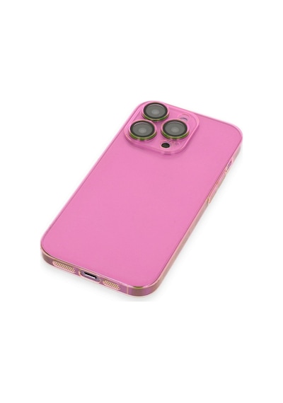 Apple iPhone Uyumlu 13 Pro Kılıf Armada Lensli Kapak - Pembe Bz8683140479749
