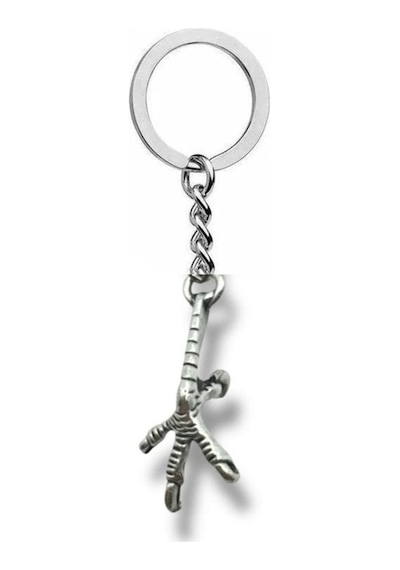 Claw Charm Tavuk Pençesi Figürlü Unisex Metal Anahtarlık