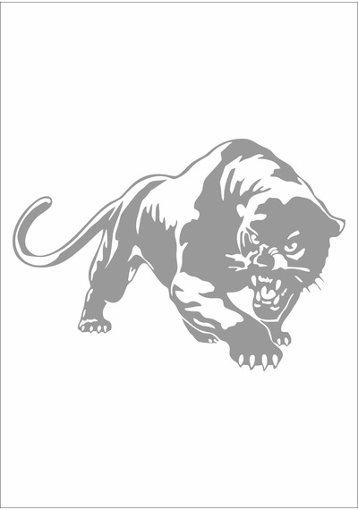 Vahşi Puma Kaplan Panter Sticker, Araba Oto Motosiklet Karavan Sticker 02519 15x11 Cm
