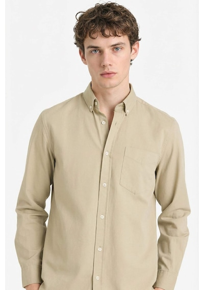 Defacto Regular Fit Gabardin Gömlek F1261ax26spkh404 Haki-kh404