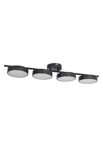 Tual Modern Salon Yatak Odası Giyinme Odası Mutfak Beyaz Işık Ledli Siyah Renk 4 Lü Led Avize Siyah4 Siyah4