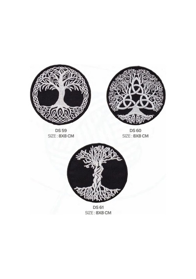 Ütü İle Yapışan Arma-patch-yama Yaşam Ağacı-döngüsü-iskandinav Mitolojik Vikings Sembol 3'lü Set - 837265522