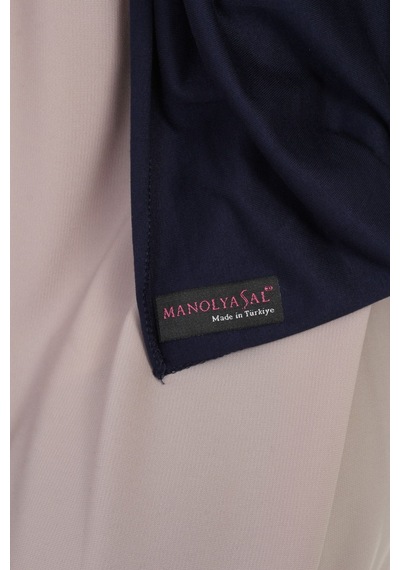 Manolyaşal İslamic Hijab Tesettür Penye Şal - 70 X 180 / Lacivert Lacivert