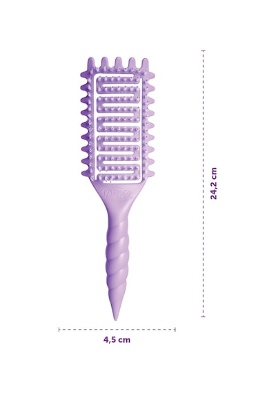 Pro Curlybrush - Kıvırcık Saçlar İçin Bukle Belirginleştirici Saç Fırçası Mor