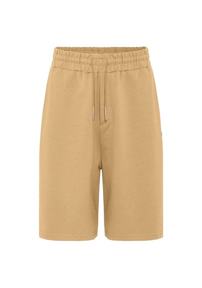 Basic Oversize Şort Takım Hardal