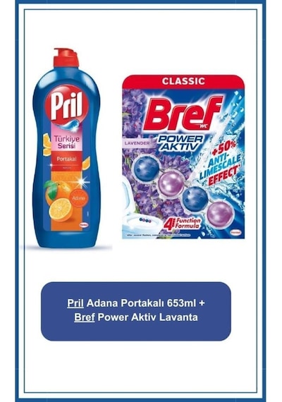 Adana Portakalı 653ml Power Aktiv Katı Tuvalet Bloğu Tekli Lavanta Set pktappaktbltset-5806