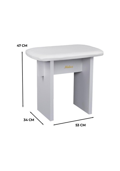 Midex Tbx-122wh Kaliteli Piyano Taburesi Beyaz Beyaz
