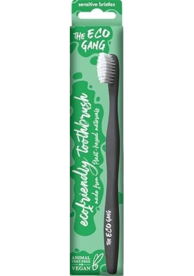 Bitki Bazlı Çevre Dostu Bambu Diş Fırçası Beyaz Adult Plant Based Sensitive White Açık Ahşap