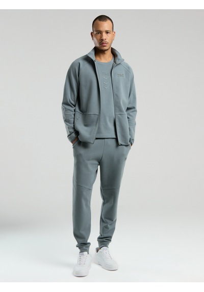 Everlast Ever Relaxed Regular Gri Yüksek Yaka Erkek Full Zip Sweatshirt Gri