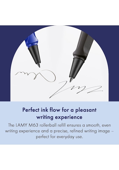 Lamy M63 Siyah Roller Kalem Yedeği 2'li Set