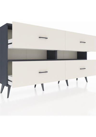 Arges Konsol 2 Raflı 4 Çekmeceli 176x30x99 Antrasit-antrasit/aytaşı Antrasıt/aytası - Antrasıt Arges Konsol 2 Raflı 4 Çekmeceli 176x30x99 Antrasit-antrasit/aytaşı Antrasıt/aytası - Antrasıt
