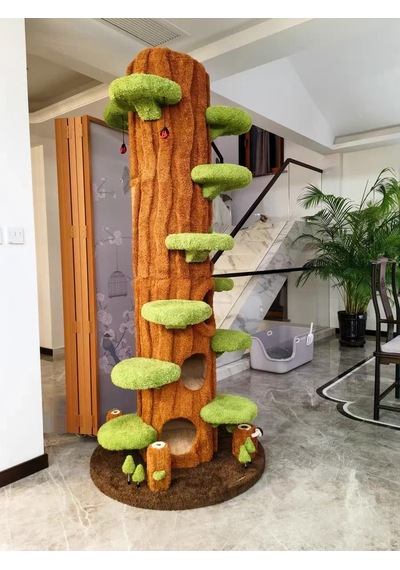 Ağaç Temalı Kedi Evi 200 Cm