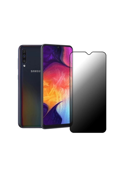 Samsung Galaxy A30- Uyumlu Privacy Hayalet Gizli Temperli Cam Ekran Koruyucu - Anti Static Esd-hd