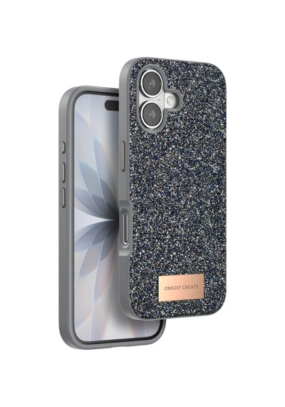 Onegif Apple Apple Uyumlu iPhone 17 Bright Simli Kapak - Gümüş 0.2M-Çok Renkli