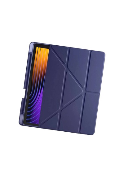 Xiaomi Pad 7 Pro Kılıf Kalemlikli Mars Tablet Kılıfı - Lacivert Evimdeyokyok