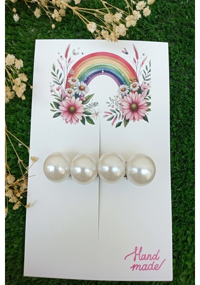 10 Adet Kesikli Toka Kartı - Kalın Kuşe 5994 Bandana Kartı - 9x14cm - Çiçekli Gökkuşağı - Toka Yoktur