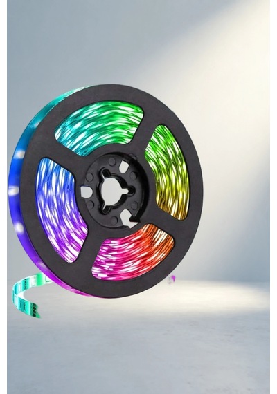 Kumandalı 5 Metre Rgb Şerit Led Işık Dekoratif .