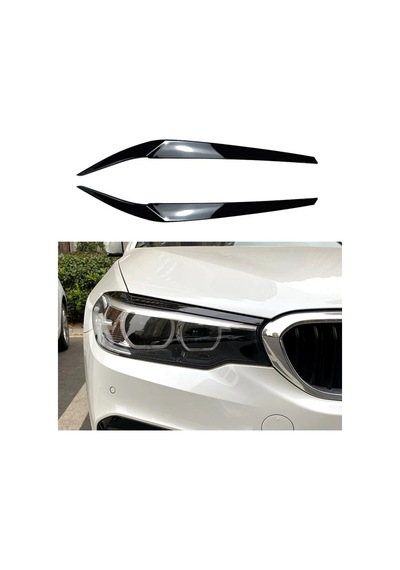 Bmw 5 Serisi G30 Far Kaşı 2018 2020 Parlak Siyah