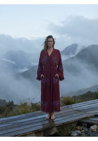 Brandsmiths Burgundy Visionguard Kimono Sarı