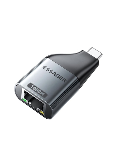 Essager 1000mbps Type-c To Rj45 Dönüştürücü Type C Ethernet Dönüştürücü Rj45 Dönüştürücü Çevirici