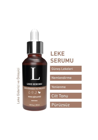 Leke Serumu Cilt Tonu Eşitleyici, Aydınlatıcı, Nemlendirici Bakım Serumu - Arbutin + Vitaminc 30ml