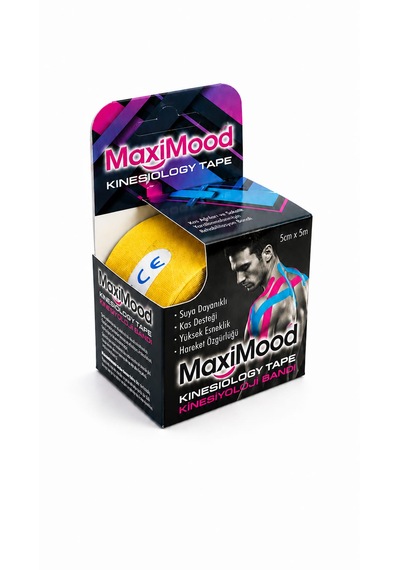 Maximood Kinesiyoloji Bandı 5cm X 5m - Sarı