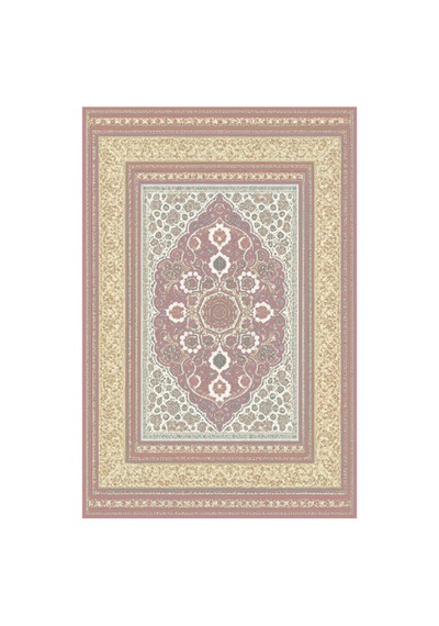 Kartela Halı Vina Halı Jüt Taban Dokuma Halı Gül Kurusu - 100 X 150 Cm