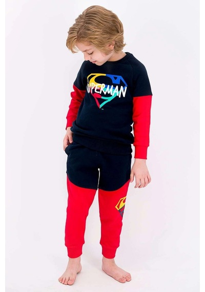 Superman Erkek Çocuk Lisanslı Lacivert Eşofman Takımı