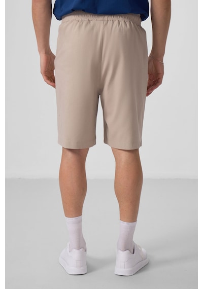 Tommylife Taş Standart Fit Dokuma Hafif Esnek Chino Şort - 81290 Taş