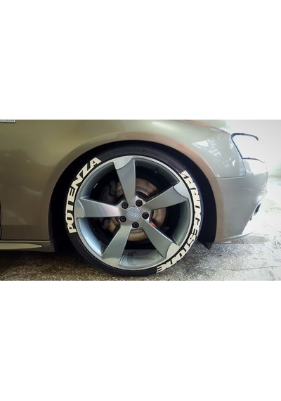 Lastik Yazısı Brıdgestone Potenza 1.Sınıf Kalite Solmaz Stıker