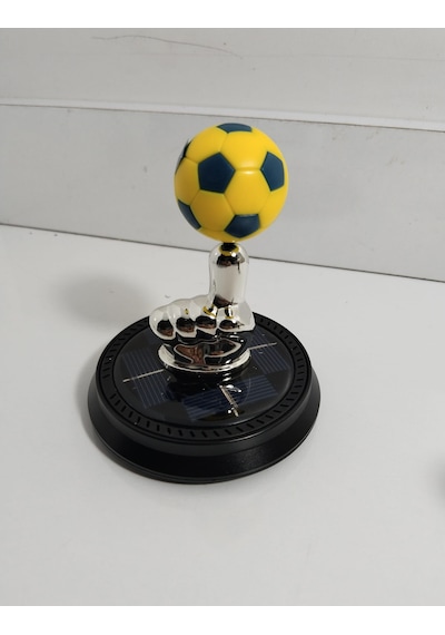 Güneş Enerjisi İle Çalışan Futbol Top Taraftar Renkli Oto Kokusu Sarı