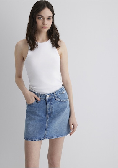 Mavi - Bailey Classic Denim Gölgeli İndigo Mavisi Jean Etek 1310204-87098 Mavi