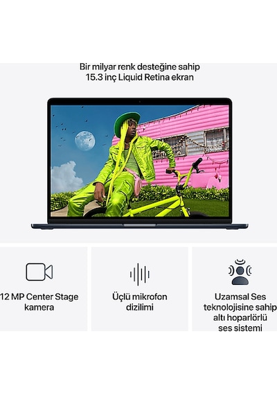 Apple MacBook Air MDVH4TU/A M5 16 GB 512 GB SSD 15" macOS Dizüstü Bilgisayar