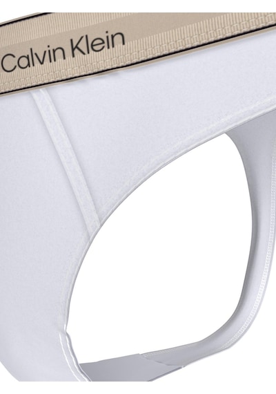 Calvin Klein Kadın Beyaz Logo Detaylı Pamuklu Tanga-13381 Beyaz