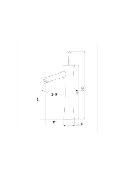 Fontana Yüksek Lavabo Bataryası Altın F-622 Altın