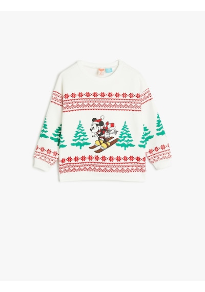 Koton Yılbaşı Temalı Mickey Mouse Baskılı Lisanslı Sweatshirt Uzun Kollu Bisiklet Yaka Pamuklu Ekru 5wmb10236tk Ekru Koton Yılbaşı Temalı Mickey Mouse Baskılı Lisanslı Sweatshirt Uzun Kollu Bisiklet Yaka Pamuklu Ekru 5wmb10236tk Ekru
