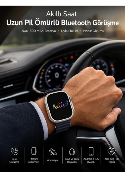 Akıllı Saat Yeni Nesil Bluetooth Bağlantılı Uyku Takibi Gps Ve Nfc Uyumlu